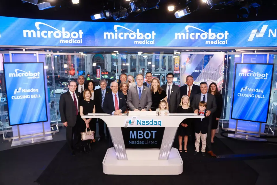 Microbot Medical rings the Nasdaq Closing Bell in 2017